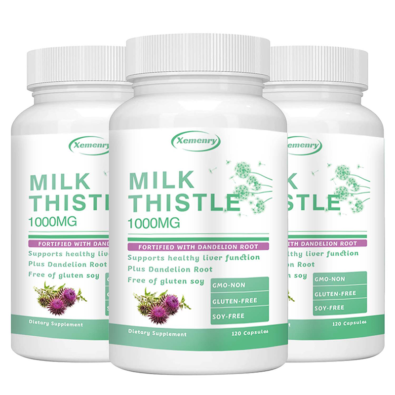 Milk Thistle Silymarin - Devedikeni Kapsülleri 1000mg - Karahindiba Kökü