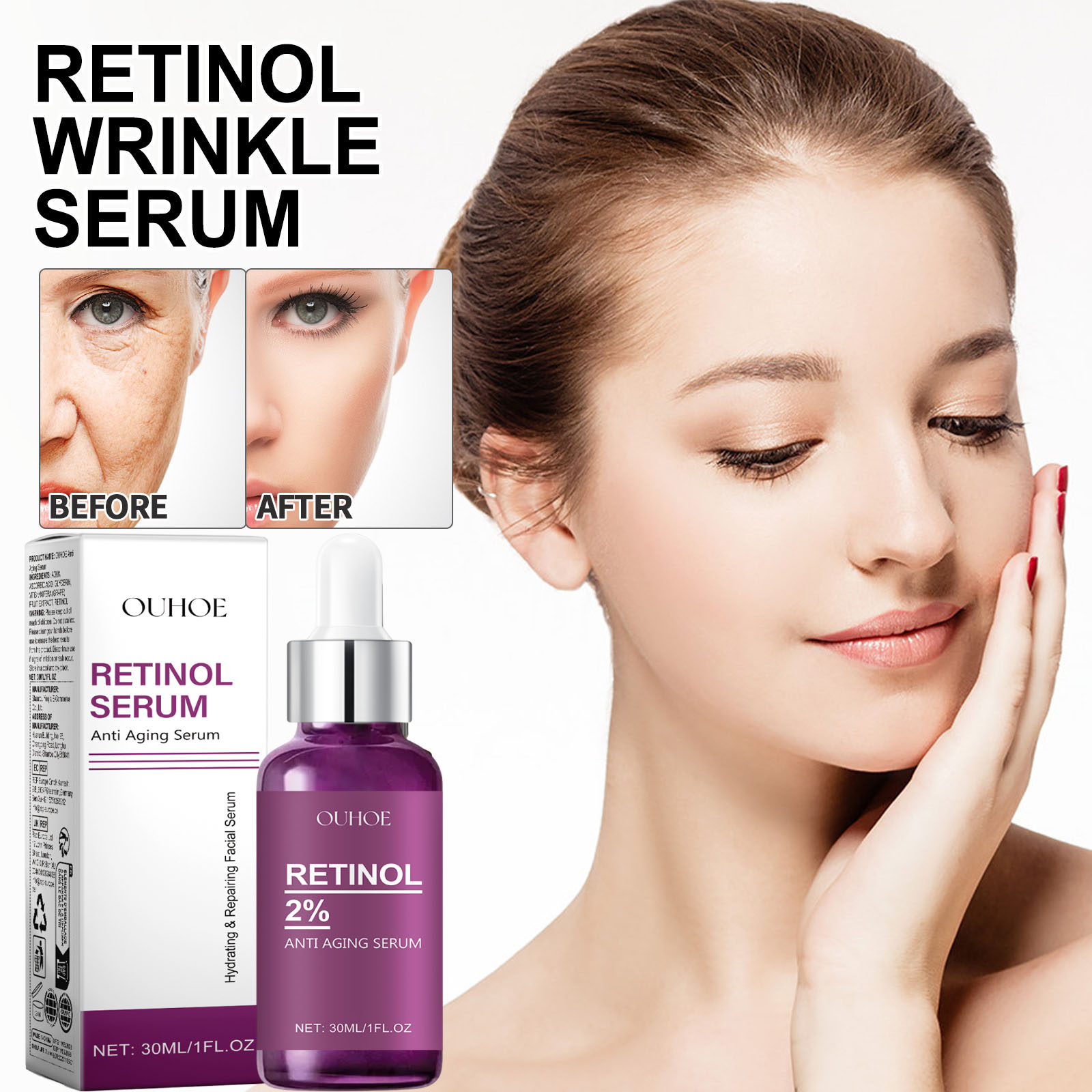 Milk Thistle Silymarin - Retinol Kırışıklık Giderici Yüz Serumu Sıkılaştırıcı