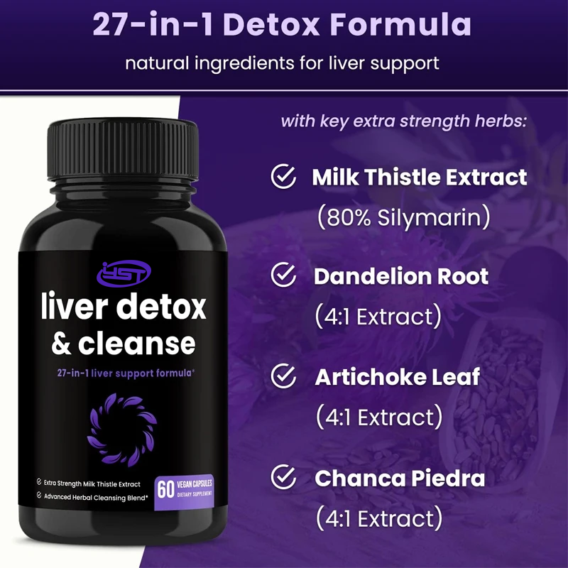 Milk Thistle Silymarin - Karaciğer Temizleme, Detoksifikasyon ve Onarım Formülü
