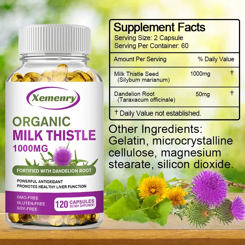 Süt Devedikeni Kapsülleri 1000 - Milk Thistle Silymarin incelemesi ve fiyatı