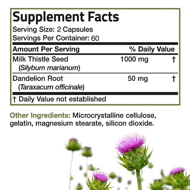 Doğal Süt Devedikeni Takviyesi - Milk Thistle Silymarin incelemesi ve fiyatı