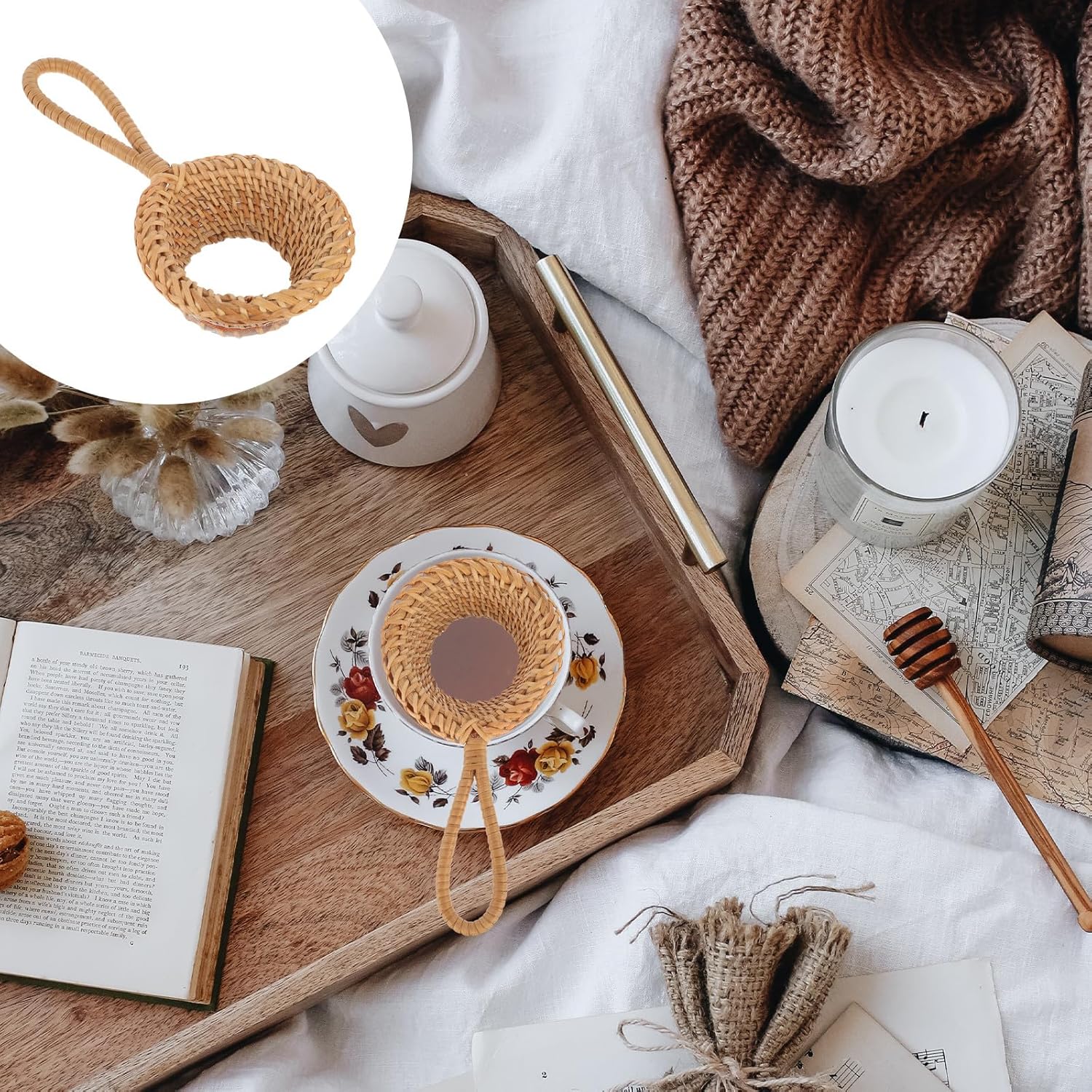 Rattan Çay Süzgeci El Yapımı İ - Nettle Leaf Tea incelemesi ve fiyatı
